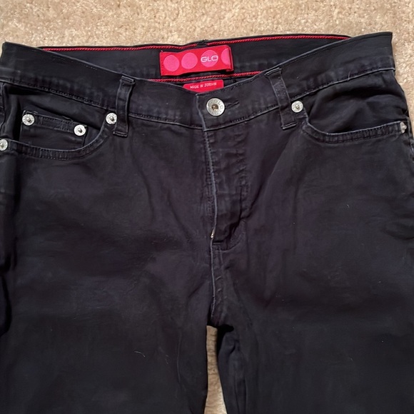 Vintage GLO black jeans style pants Junior size 7 - Picture 2 of 8